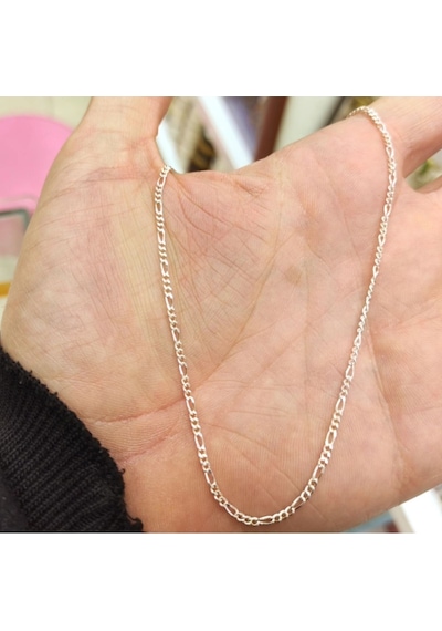 Oriental Kuyumculuk Jewellery Figaro Model 925 Ayar Gümüş Erkek Zinciri Kolye Gümüş