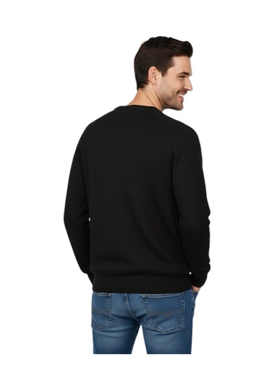 Raymons Erkek Spor Reklam Kol Kazak Regular Fit Bgl-st04949 Siyah