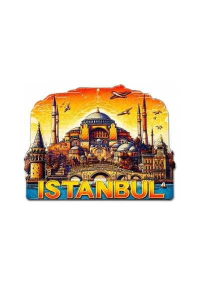 Tedar İstanbul Temalı Silikon Buzdolapı Süsü Magnet Alk5378 Najmaddin Standart