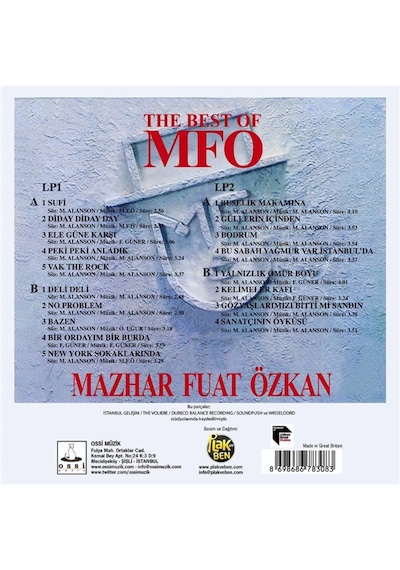 Mazhar Fuat Özkan - The Best Of Mfö 2 Plak