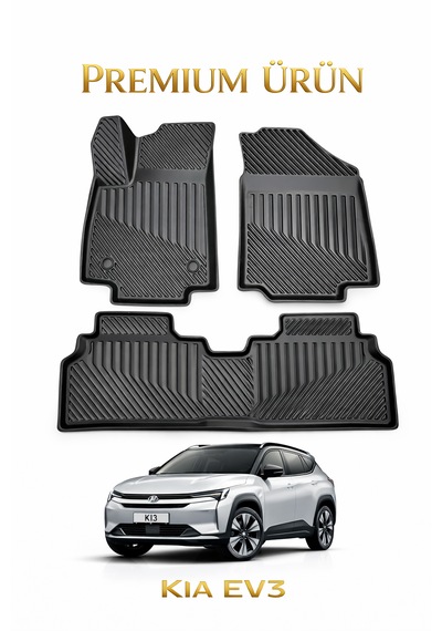 Kia Ev3 2024+ Uyumlu 3d Oto Paspas Premium