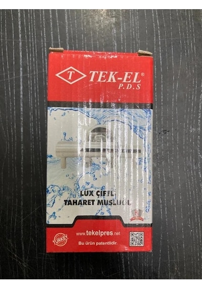 Tek-El Çift Çıkışlı Dual Lüx Taharet Musluğu Krom