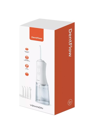 Exenar - Beyaz - Şarjlı Ağız Duşu Ve Diş Protez Bakımı 3 Modlu Diş Arası Temizleyici 300ml 4 Başlıklı Taşınabilir