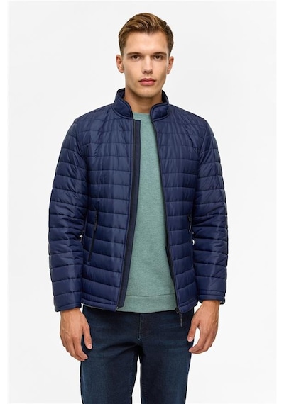 Süvari Lacivert Slim Kapitone Mont Mn2008700517-m09 Lacivert