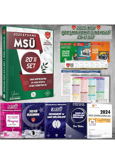 Msü 22 Li Efsane Set - 2025 Msü Özel Hazırlık - Altın Seri Yayınl
