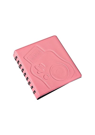 Tr Instax Spiralli Polakart Fotoğraf Albümü, 6x9cm, 68 Fotoğraf Kapasitesi Pembe