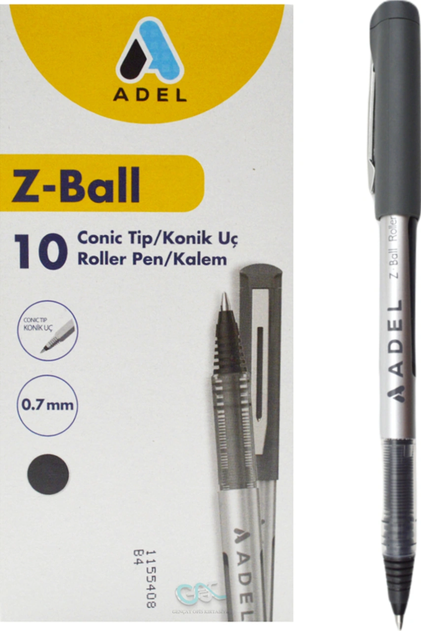 Z-ball Roller Kalem 0.7 Mm Siyah 10 Adet Siyah