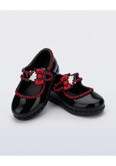 Mini Melissa Hip Ballerina + Hello Kitty And Friends Siyah Kız Çocuk Ayakkabı 37993