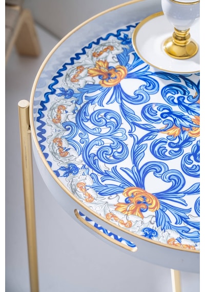 Acar Ansel Çıkarılabilir Tepsili Sehpa - 49 Cm Renkli