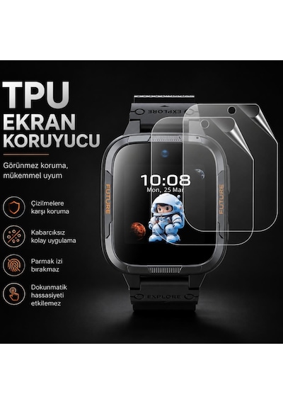 Honor Choice Kids Watch Plus İle Uyumlu Ekran Koruyucu Tpu 5504ahpq