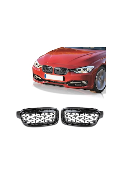 Bmw F30 2012-2018 3.seri Siyah Daimond Ön Panjur