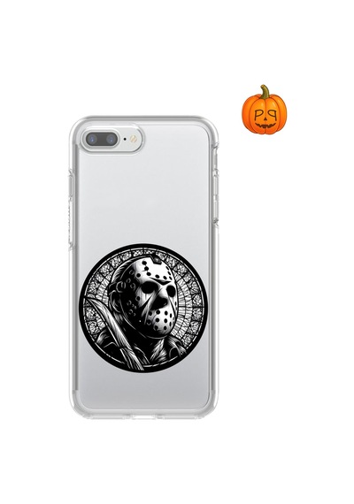 Dali Design Apple Uyumlu iPhone 8 Plus Şeffaf Kılıf Horror 5 Tasarımlı