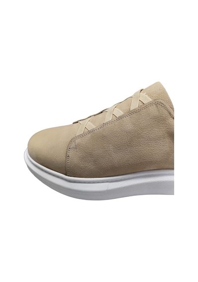 King Paolo King Shoes Bej Rengi Lastikli Erkek Ayakkabı Beyaz