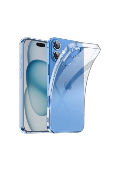 Apple iPhone Uyumlu   16 Plus Kılıf Lüx Şeffaf Silikon