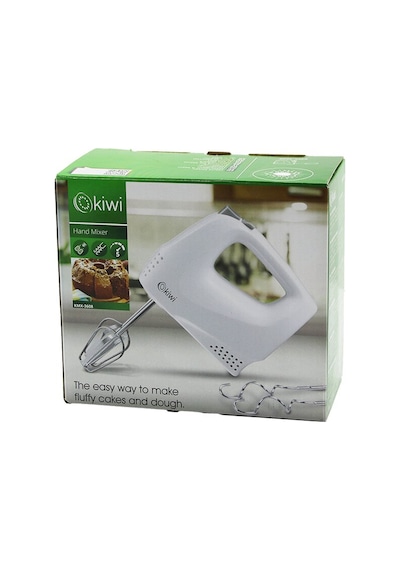 Kiwi Kmx-3608 Elektrikli El Mikseri 2pcs Metal Çırpma Aparatı - 2pcs Hamur Kancası 5 Kademe Hız Çırp