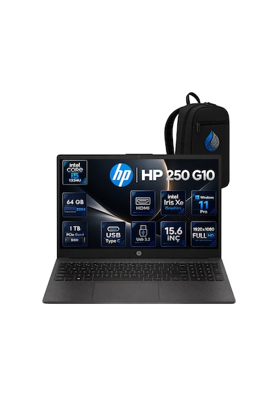 HP 250 G10 9G1E4ETRNP26 i5-1334U 64 GB 1 TB SSD 15.6" W11P Dizüstü Bilgisayar
