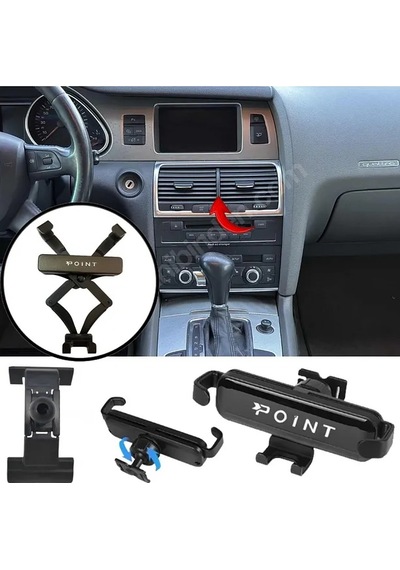 Audi Q7 Cep Telefonu Tutacağı Havalandırma Robotik Açılır Kapanır 2006 - 2014 Arası Siyah