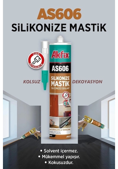 Silikonize Mastik Beyaz 500 Gr
