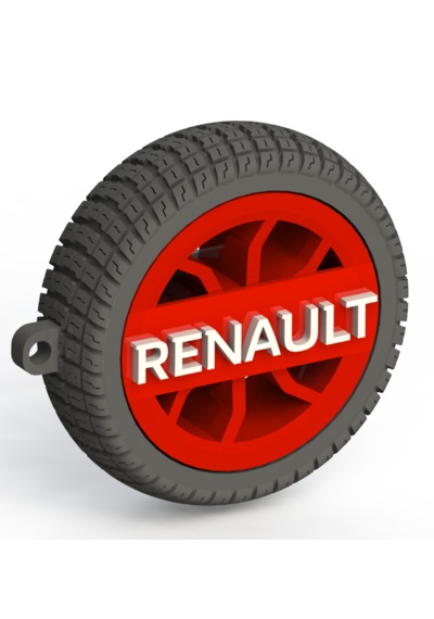 Renault Uyumlu Özel Tasarım Anahtarlık - Premium Hafif Ve Dayanıklı Kırmızı