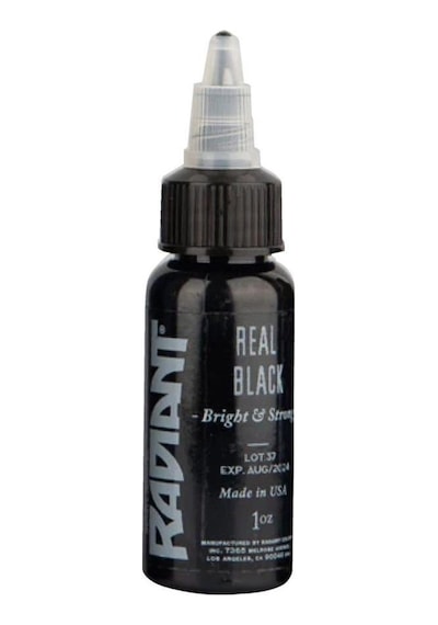 Real Black - Radiant Tattoo Dövme Boyası - 1oz/30ml