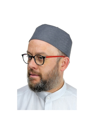 Kubbeli Sert Kalıp Takke - Gri