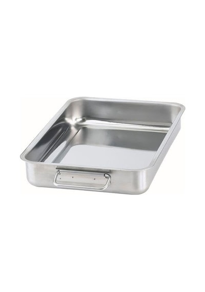 Ikea Metal Kare Fırın Kabı 24x34 Cm Paslanmaz Çelik Kulplu Kare Fırın Pişirme Tepsisi Sku: Smg8690010560483 Ahşap