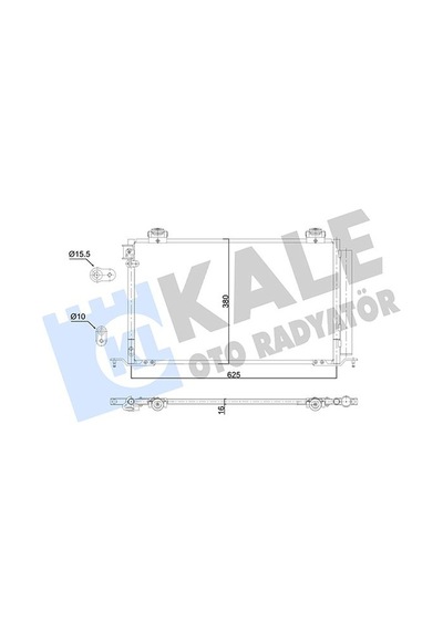 Kale Klıma Radyatoru Toyota Avensıs 03-08 646x384x16 Klr-350705