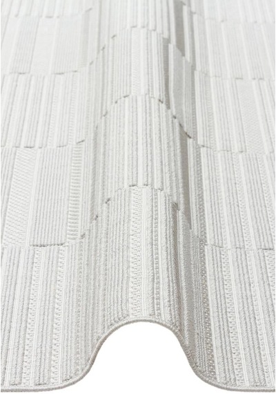 Eko Halı Mono Loop 01 Grey Sisal Görünümlü Bukleli Kaymaz Tabanlı Yıkanabilir Halı Gri