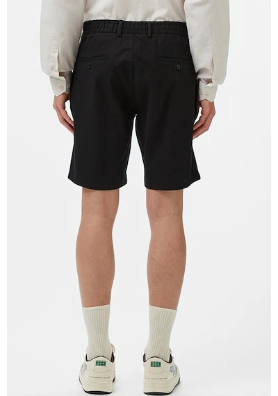 Lacoste Men's Regular Fit Black Bermuda Shorts Erkek Keten Pamuk Bermuda Şort Siyah