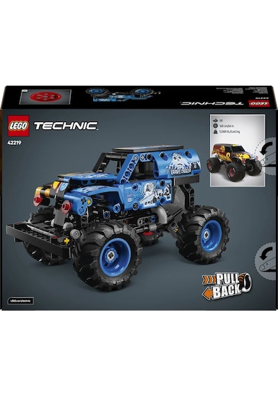 LEGO® Technic Monster Jam™ Grave Digger™ Ateş ve Buz 42219 – 7 yaş ve üzeri çocuklar için Yaratıcı Oyuncak Yapım Seti (263 Parça)