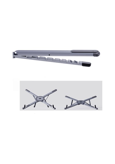 Lenyes Cr206 Çok Fonksiyonlu 8 Kademeli Ayarlanabilir Magnetik Laptop&tablet&telefon Standı Siyah