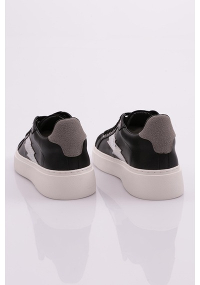 Dgn 1002 Kadin Sneaker 1002-2007-R1589 Siyah - Gümüş