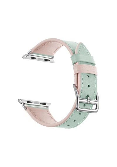 Ally Apple Uyumlu  Watch 7 45 MM 6-5-4 44 MM Hakiki Deri Kayış Kordon 3-2-