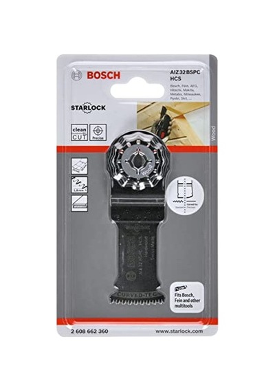 Professional Accessories Tauchsaegeblatt Sert Ahşap İçin Çok Işlevli Starlock Hsc Aiz 32 Bspc çok renkli