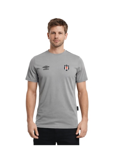 Beşiktaş Umbro Beşiktaş Antrenman T-shirt Pamuklu 25/26 Uv Kutu Gri.