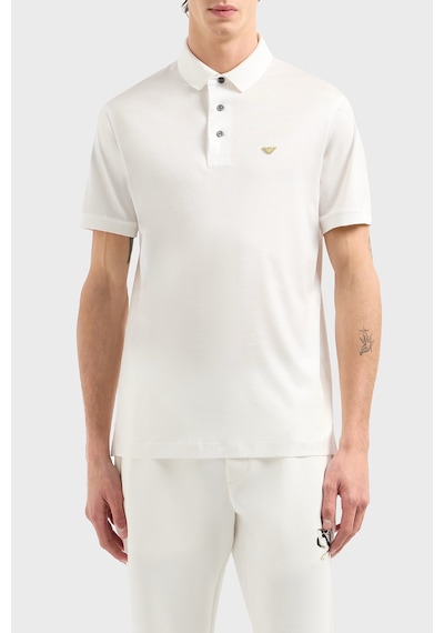 Emporio Armani Erkek Polo Yaka T Shirt Em001704 Af10017 M0131 Beyaz Beyaz
