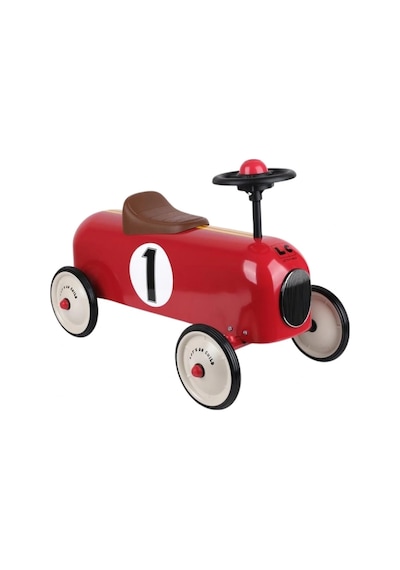 Vintage Minik Klasik Arabam Kırmızı Metal Gövde Sessiz Tekerlekli Çocuk Sürme Oyuncak Araba Çok Renkli