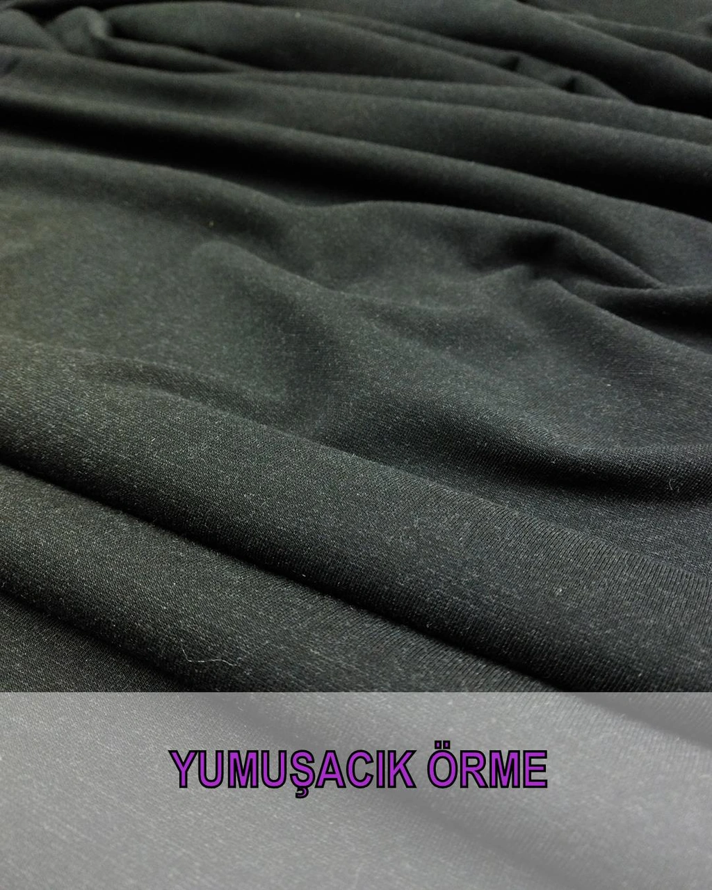 İnterlok Örme Siyah Füme Renklerde En 140 Cm X Boy 170 Cm -3684