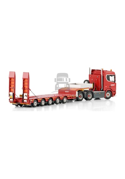 1/50 Nooteboom Red Line Scanıa R Normal Cr20n 6x4 Manoovr - 5 Axle