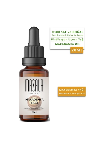 Masala Soğuk Pres Macadamia Yağı 20 ML