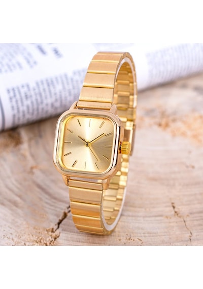 Gold Renk Minimal - Çelik Kadın Kol Saati ST-304260