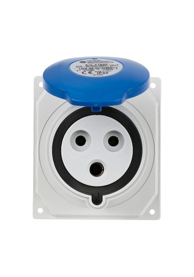 Fantom 71085 Ip44 2p+e 16a 230v Kapaklı Karavan Enerji Prizi