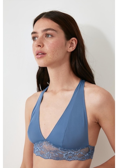Deep Secret Mat Mavi Mıcro Sırt Detaylı Bralet Ds200459br 001