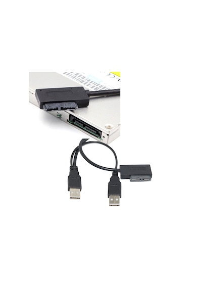 Usb 2.0 7+6 13pim Slimline Sata Notebook Cd/dvd Rom Optik Sürücü Kablosu