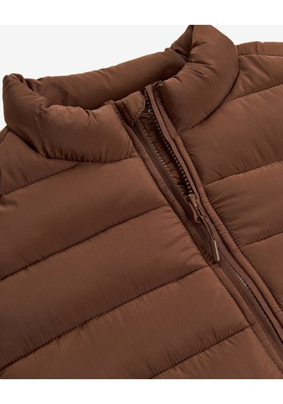 Skechers M Essential Outerwear Padded Jacket Erkek Kahverengi S2620195-2070