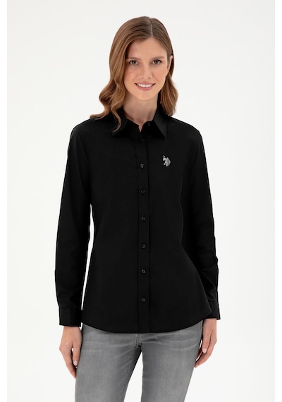 U.s. Polo Assn. Kadın Siyah Gömlek Basic 50295640-vr046 Siyah