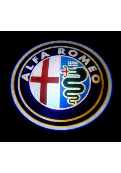 Alfa Rome Araçları Için Kapı Altı Logo 7 Led 2 Adet