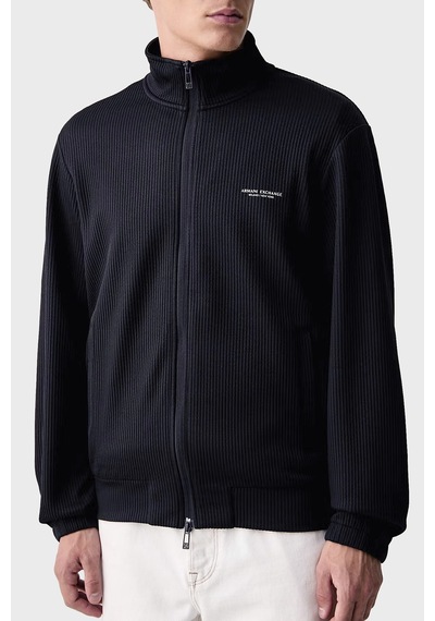Armani Exchange Fitilli Dik Yaka Fermuarlı Sweat Erkek Sweat Xm003425 Af28569 Ub101 Lacivert