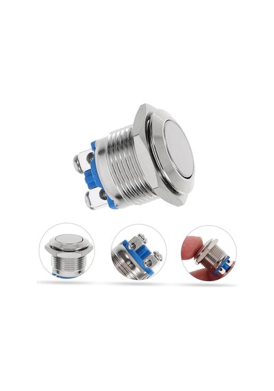 Powermaster Ic-182 D98 Metal 19mm Düz Buton Pbs28b-2-180237