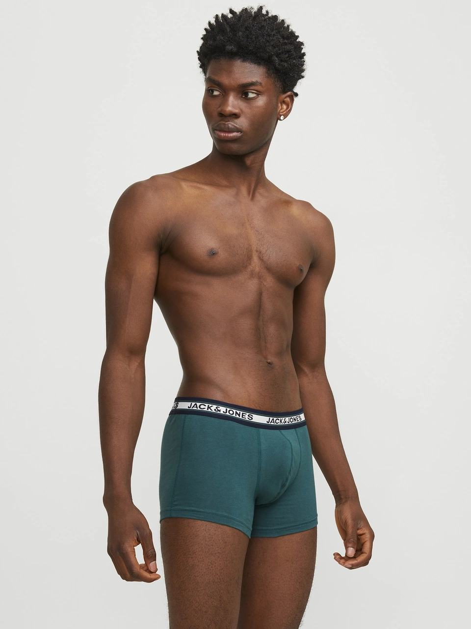 Jack & Jones Jack Jones Erkek Pamuklu Karışık Renkli 10 Lu Boxer 12189937 Siyah